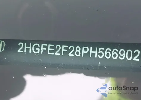 2023 Honda Civic Lx из США, поврежденный, VIN 2HGFE2F28PH566902